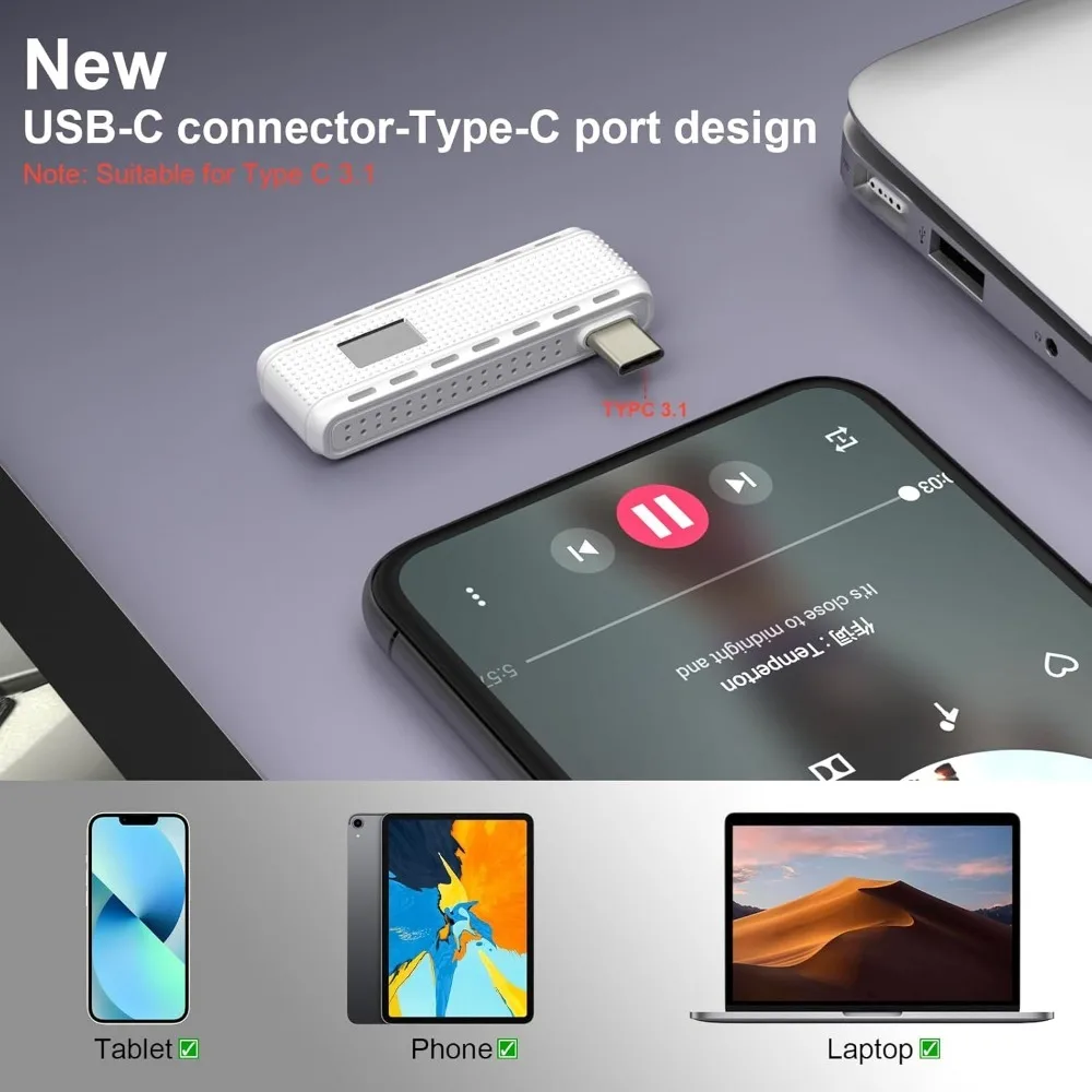 2 in 1 무선 HDMI 송수신기, 165피트 4K 디코딩 1080P@60Hz 출력 5G/2.4G 태블릿, 노트북, PC에서 TV, 모니터, 프로젝터로 연결