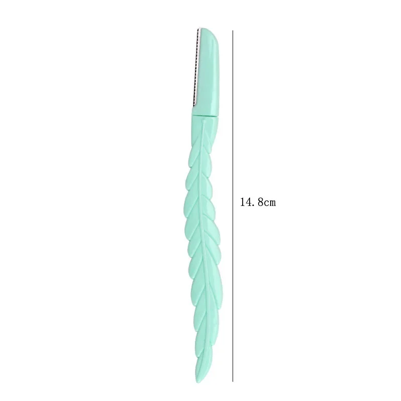 Karsyngirl 3Pcs Leaf Shaped Eyebrow Razor Eye Brow Trimmer Shaver Facial Face Hair Remover Face Razor for Women 6