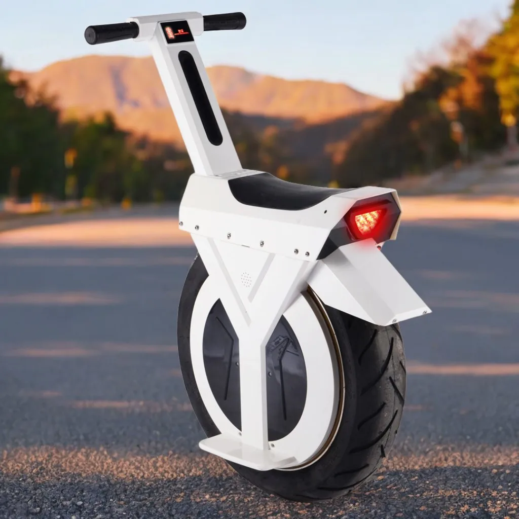 60V 500W 4AH 8AH 12AH Self-balancing Electric Unicycle with Handle, Self Balancing One Wheel Lectrique Mono Bike for Sale