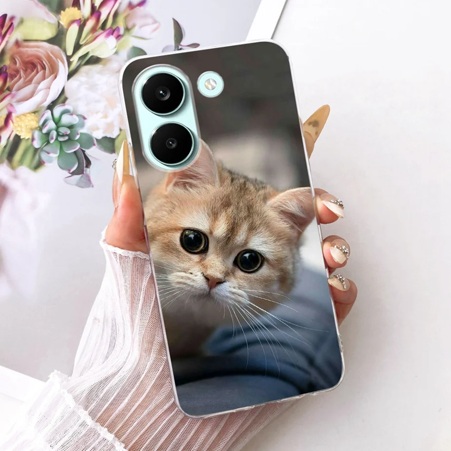 Cute Cat Luxury Painted Soft Silicone Phone Case - Stylish Cover