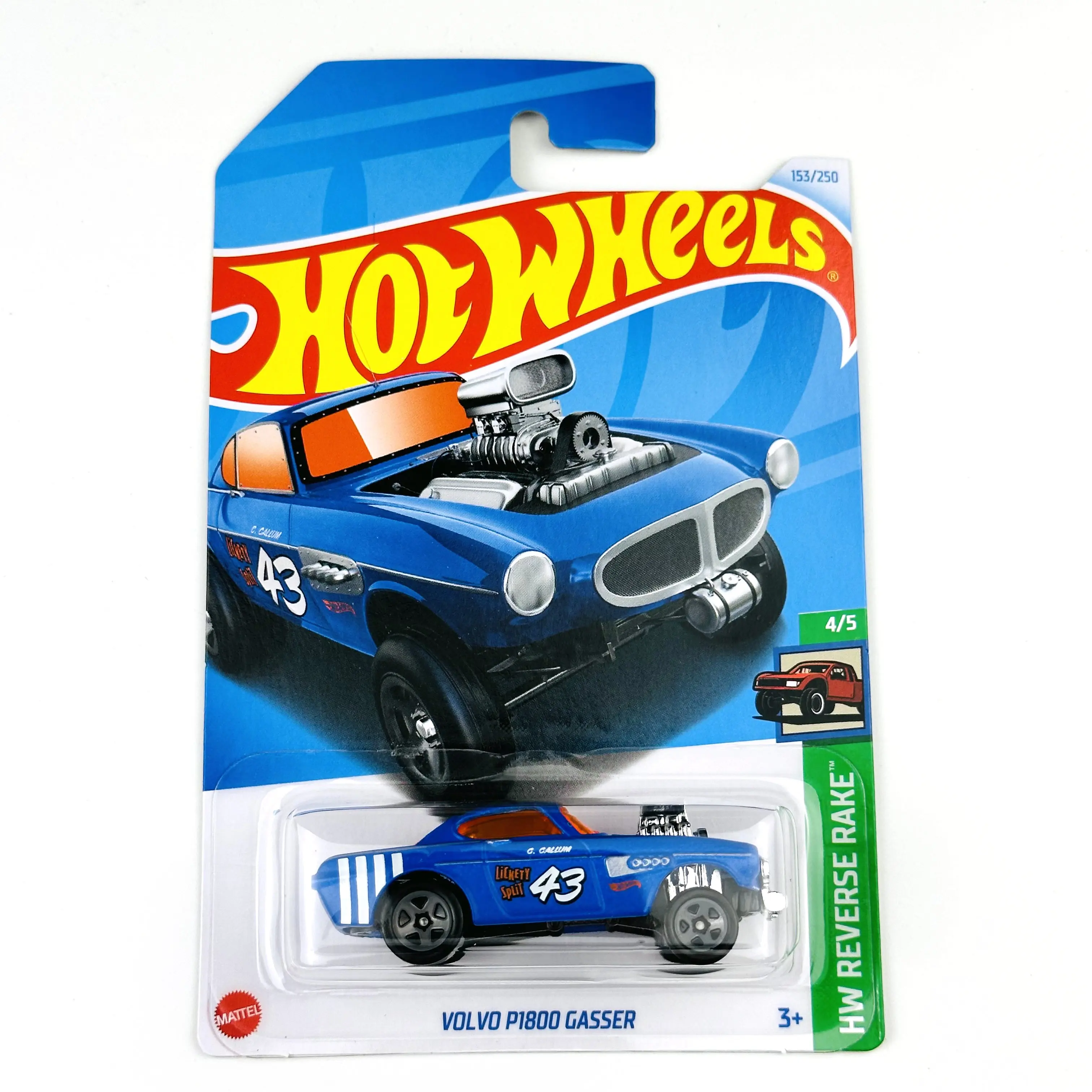 

2024-153 Hot Wheels Cars VOLVO P1800 GASSER 1/64 Metal Die-cast Model Toy Vehicles