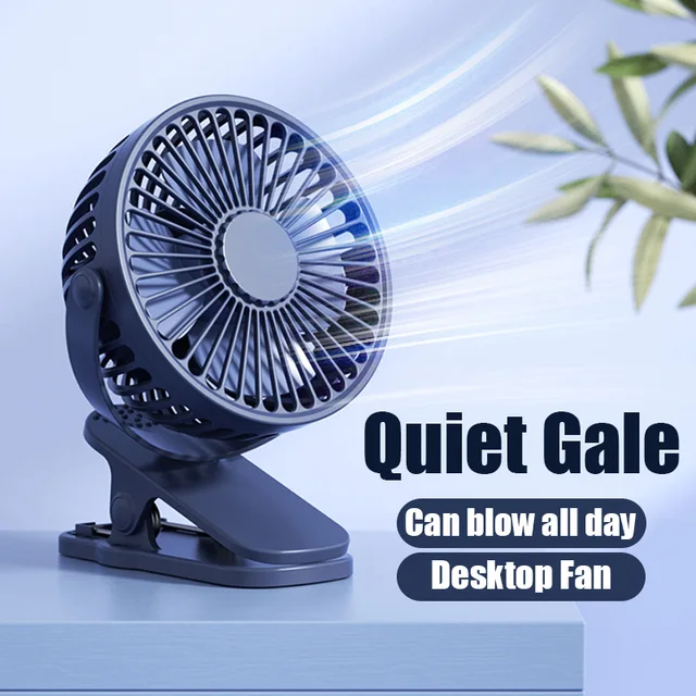 Portable USB Mini Handheld Clip Fan: Convenient and Ultra-Quiet Cooling Solution