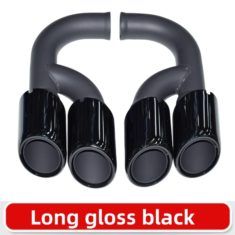 Exhaust muffler tip, exhaust pipe muffler, exhaust trim pipe for Porsche Cayenne 2011-2014 958 Exhaust Pipe Upgrade GTS Muffler Tip Nozzle 304 Stainless Steel Exhaust Head