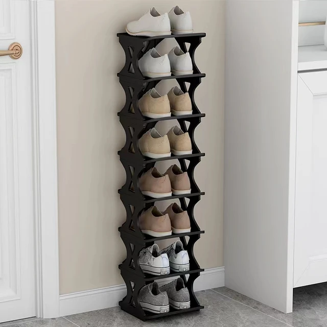 Small Narrow Shoe Shelf Multi-Layer Living Room Shoe Rack Space Saving  Economical Home Narrow Door Corner Seam Door Shoe Cabinet