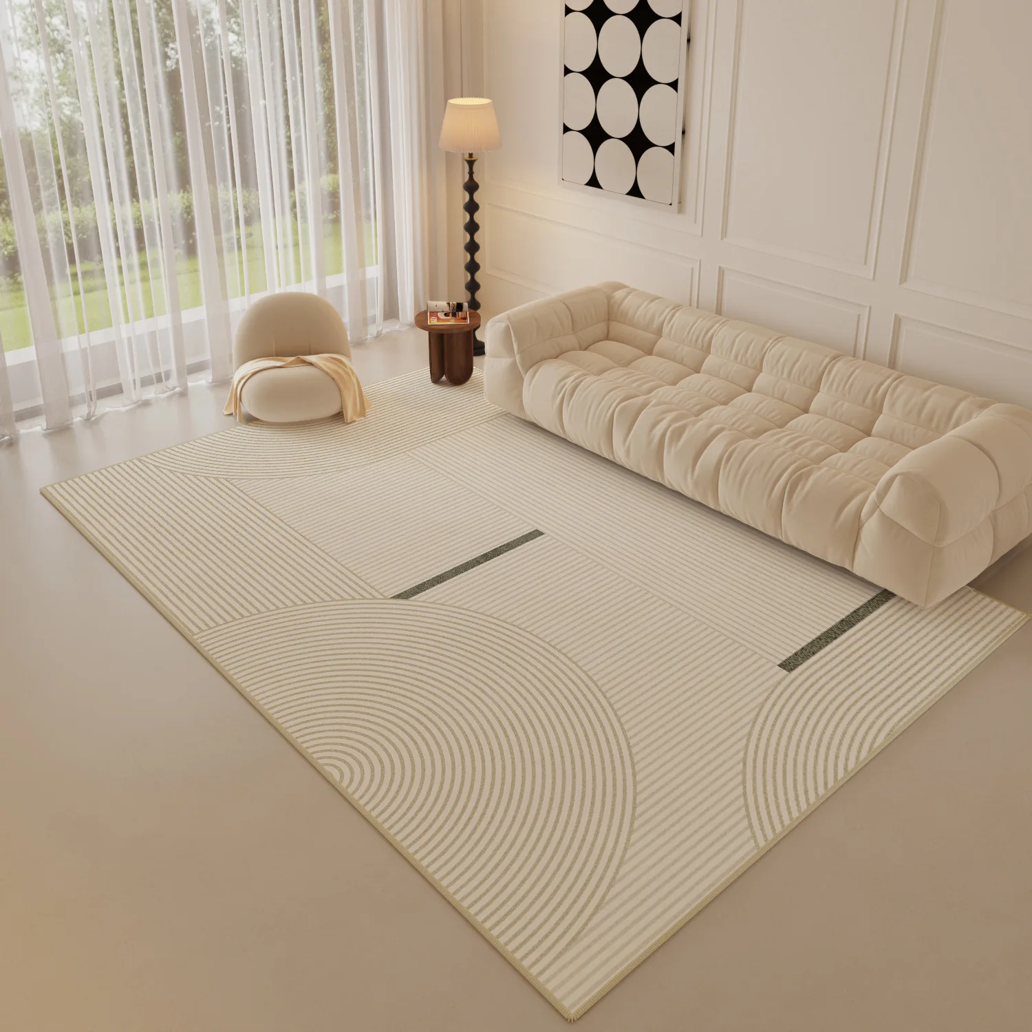 Living Room Circle Velvet TPR Modern Simple Household Bed Blanket Bedroom Carpet decorative carpet plush carpet imitated cashmere carpet coral velvet rug