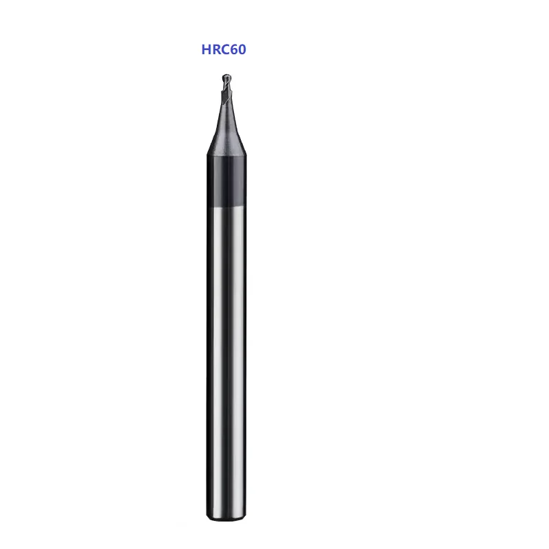 HRC55 HRC60 HRC65 마이크로 볼 노즈 엔드 밀, CNC 조각 비트, 황소 밀링 커터, R0.1 R0.15 R0.2 R0.25 R0.3 R0.35 R0.4 R0.45 mm