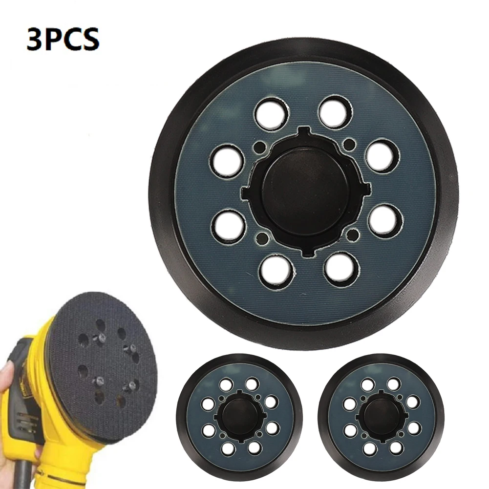 3 PCS 5 Inch 8 Hole Replacement Sander Pads 5 Hook And Loop Sanding Backing Plate Backing Pads For DWE6423 Sander