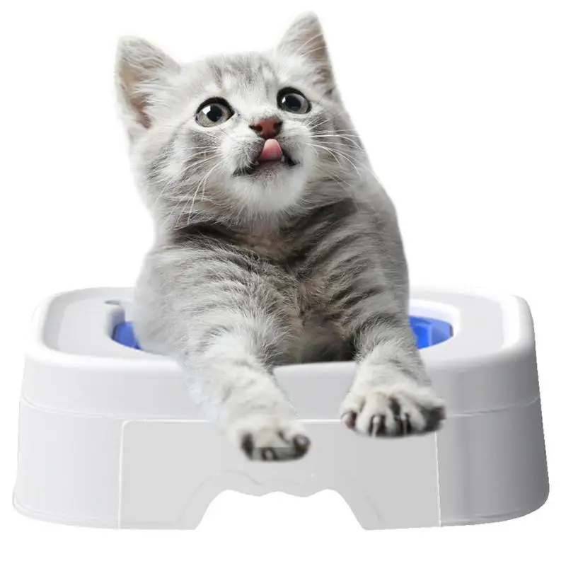 Cat Toilet Training Kit Auto Groove Shape Cat Toilet Original Cat Seat Trainer For Teaching Cat