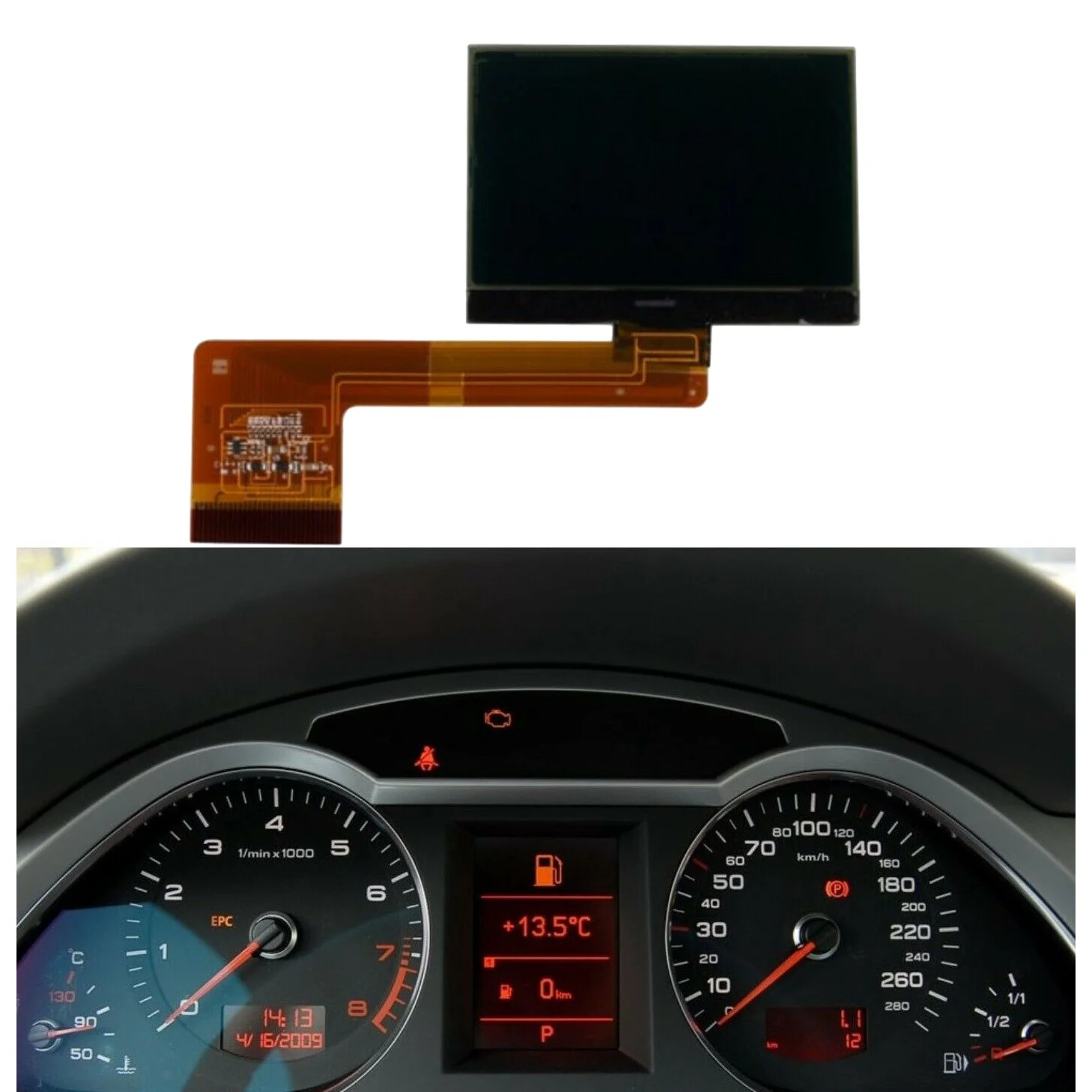  LCD ÷ ȭ, Audi A6 A6L C6 2005-2009   ȼ 