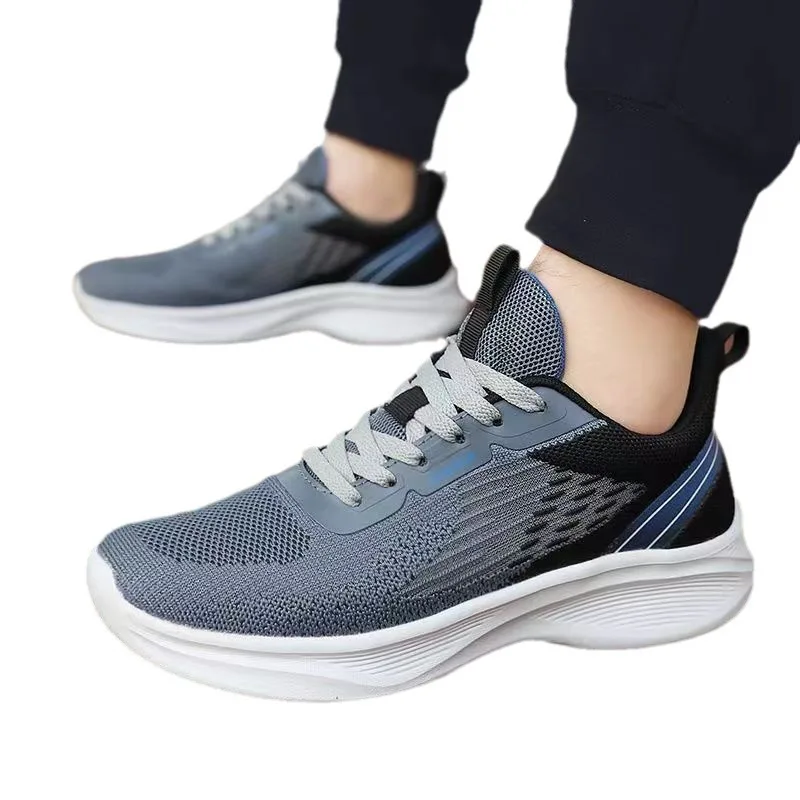 

2024 Knitted Sneakers Soft-soled Men's Lightweight Mesh Breathable Running Shoes