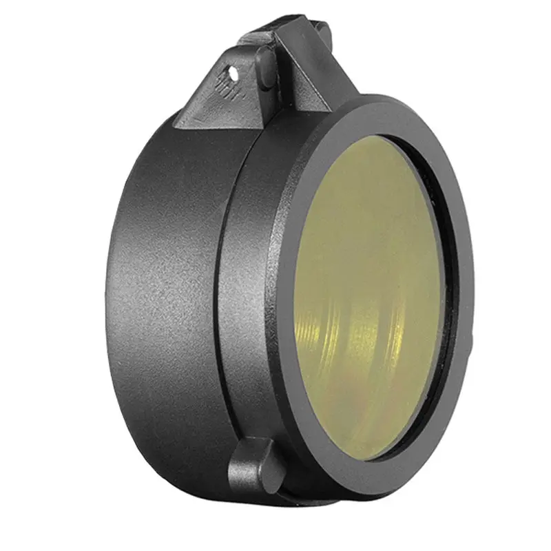 Yellow Plastic Rifle Scope Lens Cover for Hunting