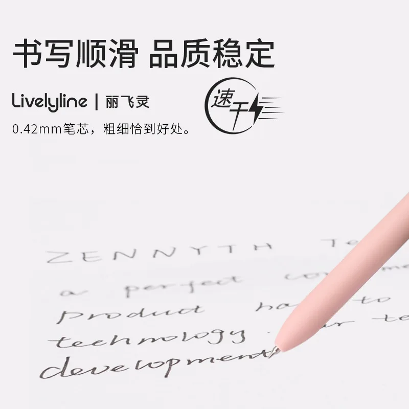 Retro Morandi Retractable Gel ink Ballpoint Pen,Extra Fine Point Black ink Smooth Writing Quick Dry Japan Mikuni ink Refills 3
