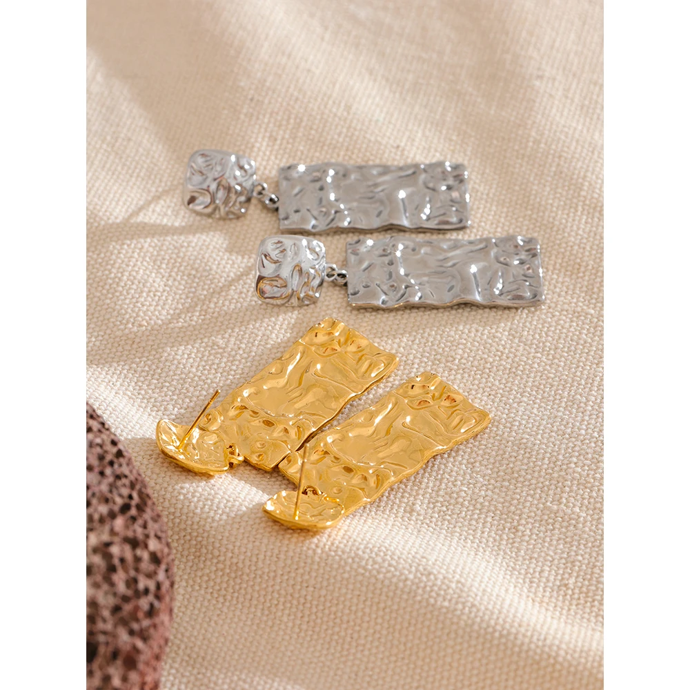 Yhpup Stainless Earrings Metal