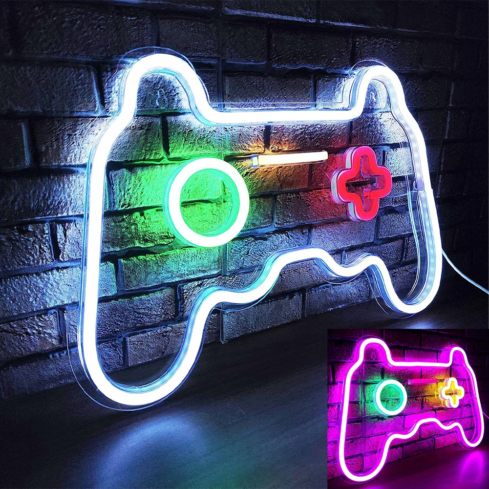 

Gaming Neon Sign Gamer Wall Game Room Decor Gamer Gifts Neon Sign Wall Lights Led Sign For Teen Boys Kids Bedroom