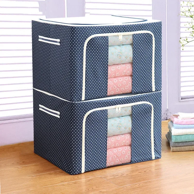 

JBTP New Clothes Quilt Storage Bags Foldable Closet Clothing Organizer Box Large Capacity Home Cabinet Container Sorting Pouch