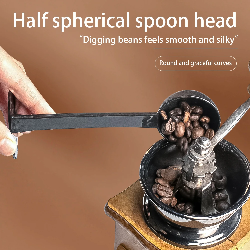 Long handled coffee spoon Multifunctional plastic coffee measuring and tamping spoon Powder kitchen tool