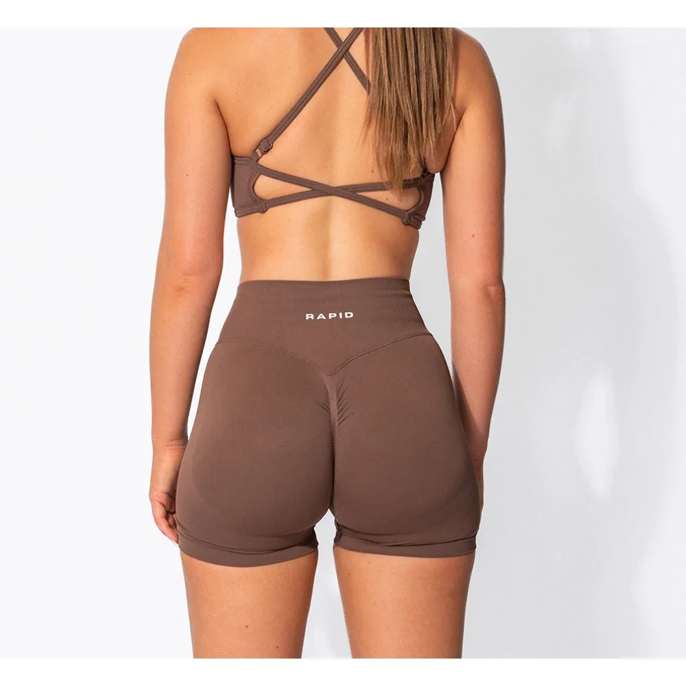 Yoga Gym Shorts for Women Low Waist Seamless Yoga Shorts Scrunch Bum Gym Workout Biker Short Stretch Fitness Clothing yoga shorts