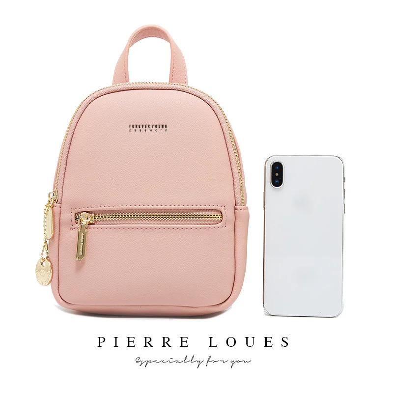New PU Women's Backpack Korean Edition Fashion Large Capacity Bag Simple Letter Backpack_voghion.com