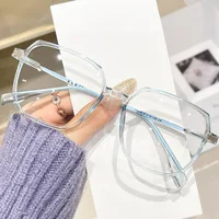 Lunettes de myopie à grande monture pour hommes et femmes, blocage de la lumière bleue, Anti-fatigue oculaire, Vision HD, lentille de Prescription-1.25-2.25 4