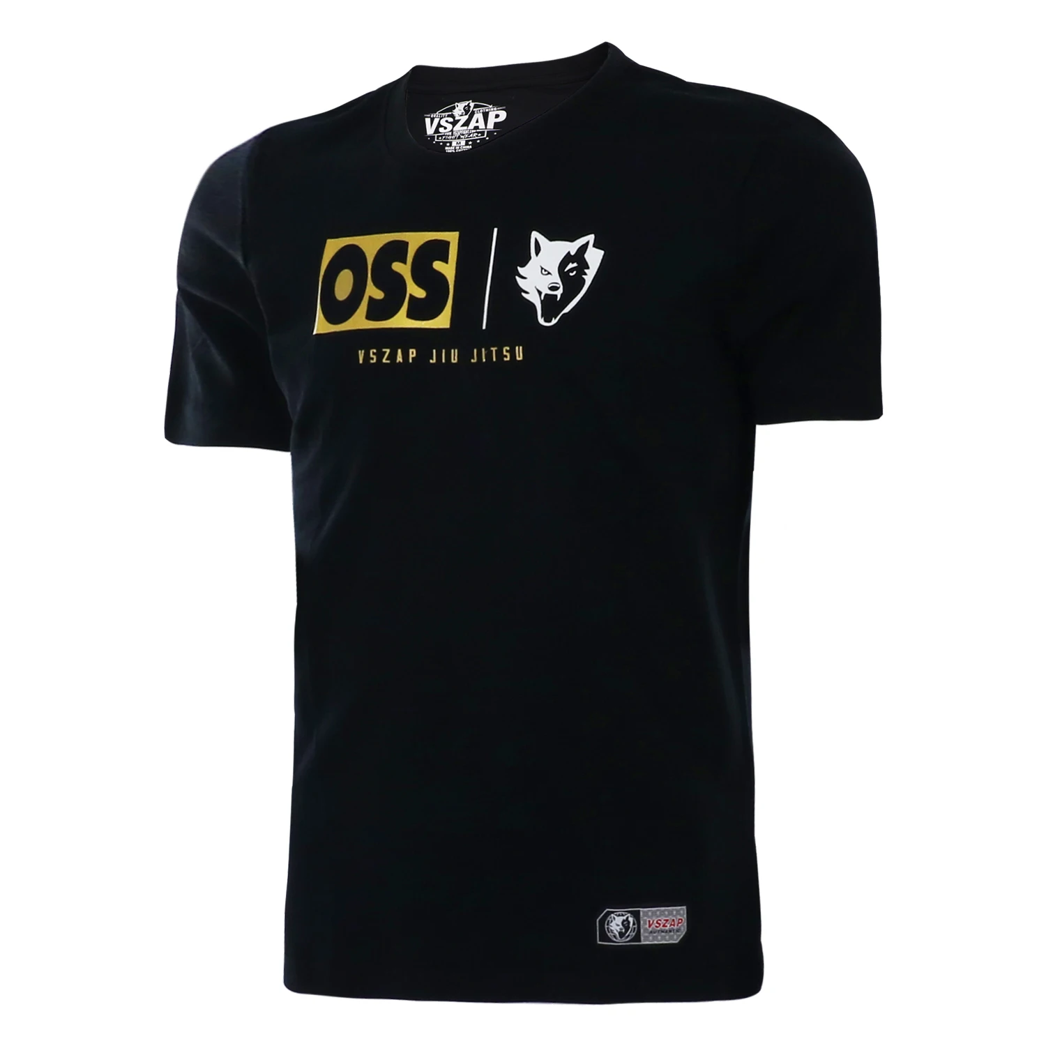VSZAP Jiu Jitsu Training Cotton Wushu Muay Thai MMA Breathable Elastic Short Sleeve Fight Training Suit T-Shirt