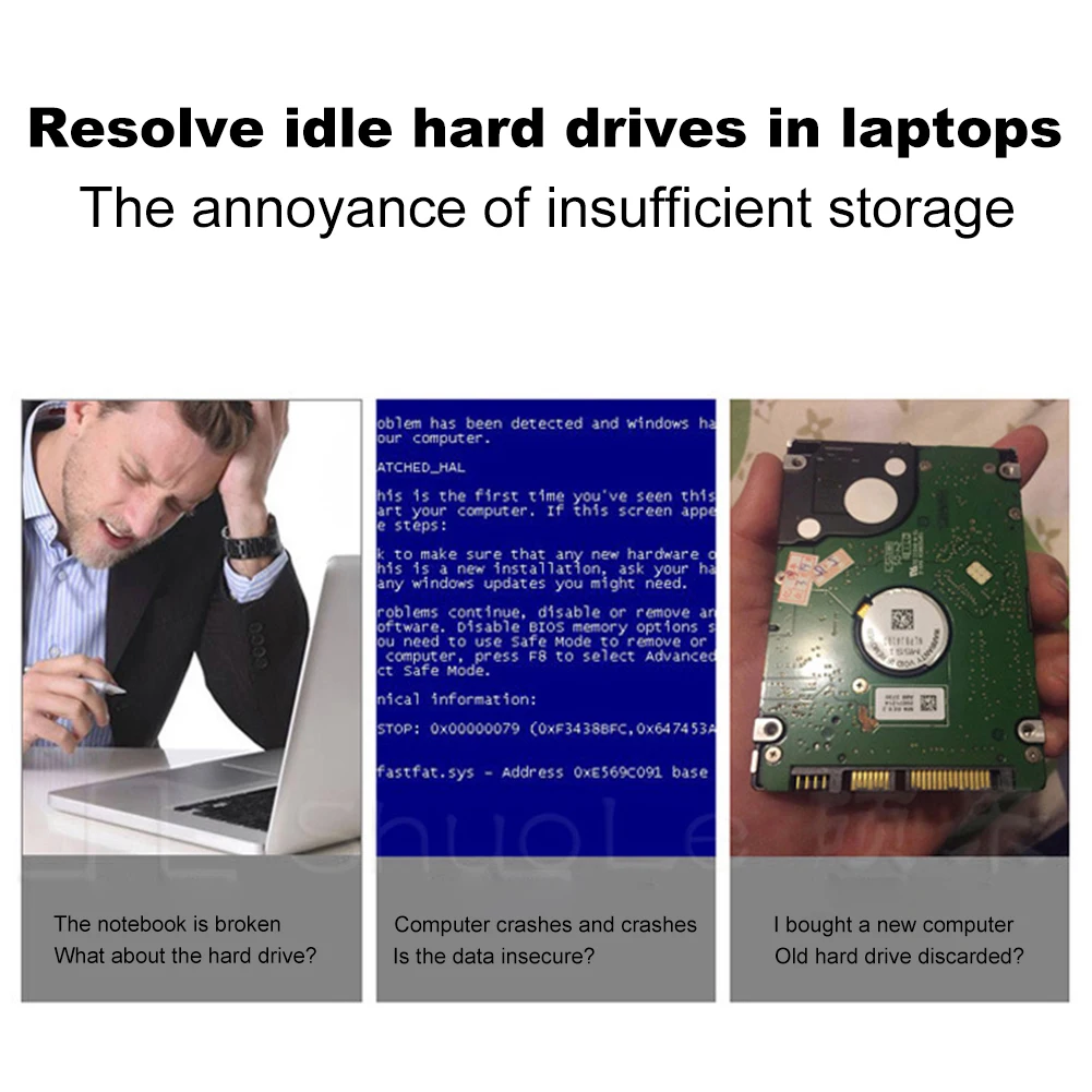USB-C to C USB-A to C ̺   ϵ ̺ ̽, 2.5 ġ SATA HDD SSD Ŭ, ƺ Ʈ PC, 5Gbps