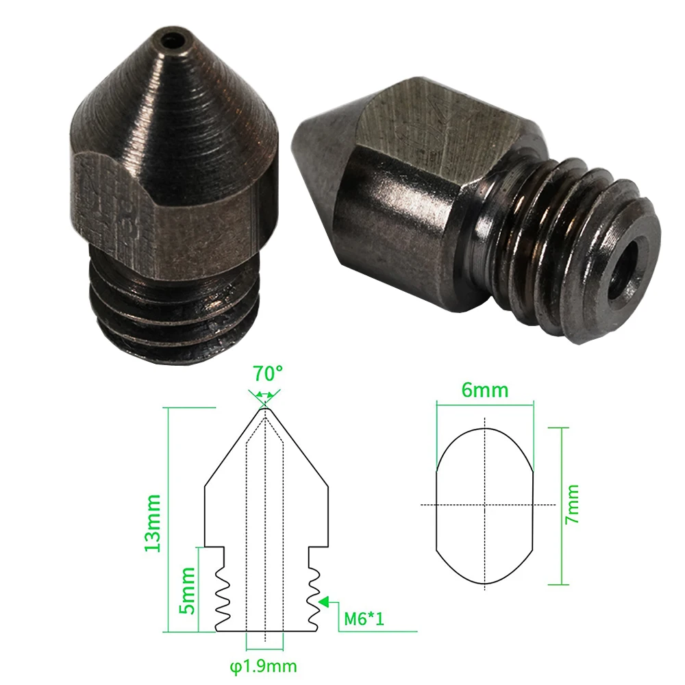 Hardened Steel Nozzle Extruder