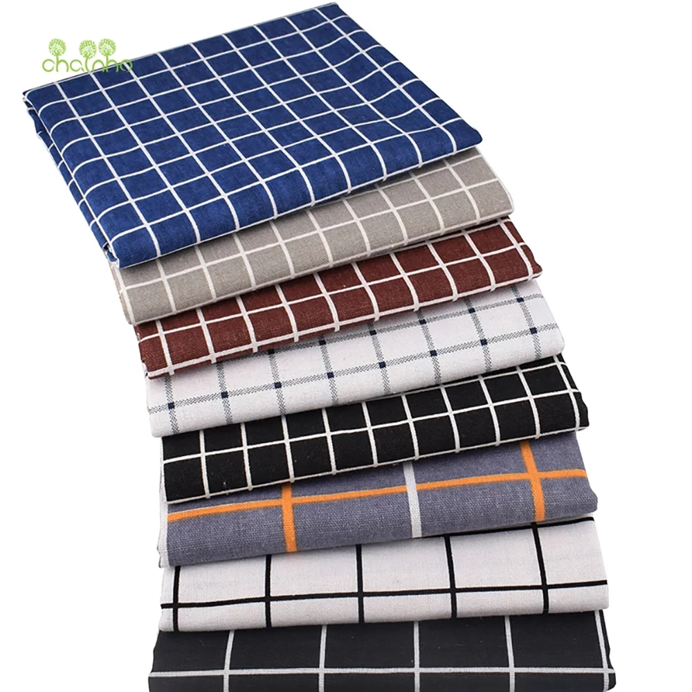 Chainho,Printed Cotton Linen Fabric,DIY Sewing & Quilting Material,For Sofa,Table Cloth,Curtain,Bag,Cushion,Furniture Cover CL19