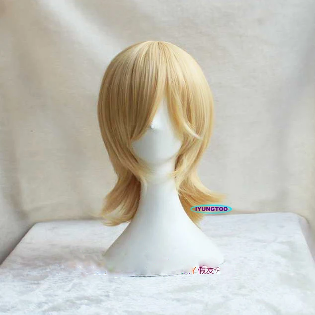 Johnny Joestar Wig Jojo Bizarre Adventure Cosplay Wig 「HSIU Brand」 Short  Blonde Hair Synthetic Wig +Free Wig Cap