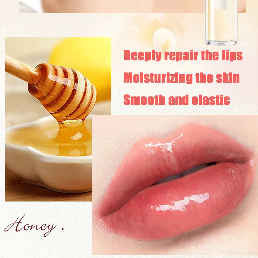 Honey Milk, White Peach Oolong Lip Essence Oil To Repair Dry Lips Remove Dead Skin Moisturize Tender and Fade Free Lip Balm 4