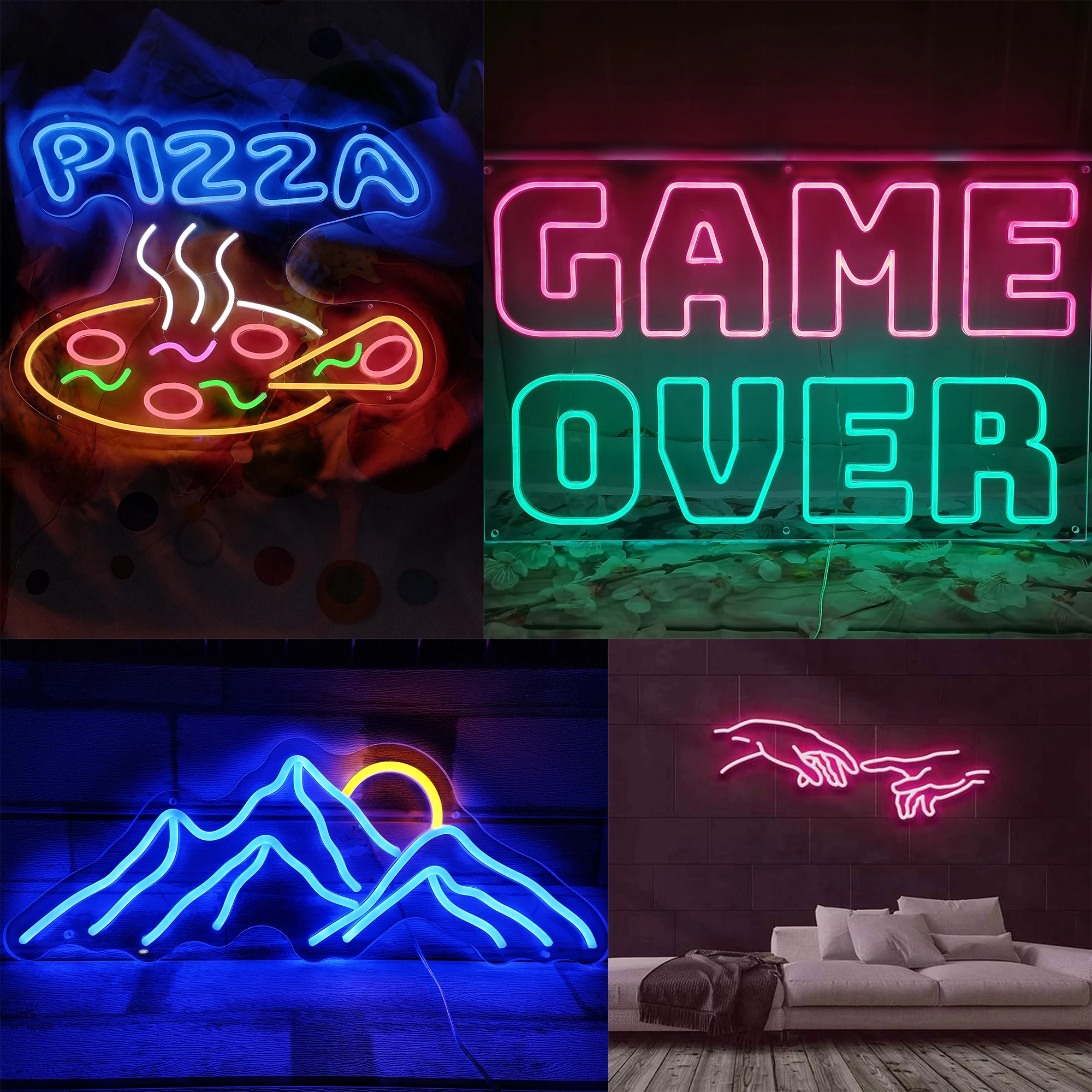 Description Picture 2 of itemCustom Neon Sign LED Night Lights for Room, Bedroom Decor, Wall Party Decoration, Lighting, Wedding, Birthday Color, Size, Font