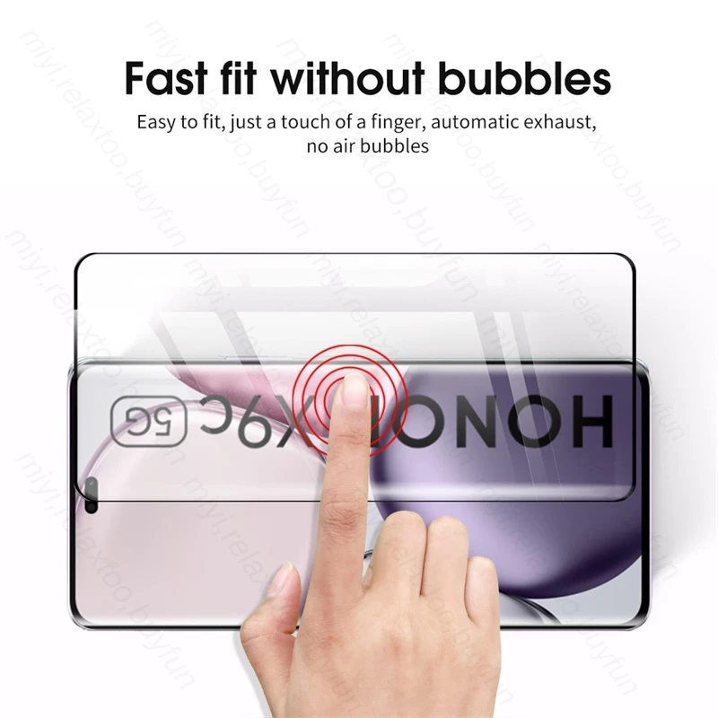 Premium 4-in-1 Curved Glass Case with Camera Lens Protection