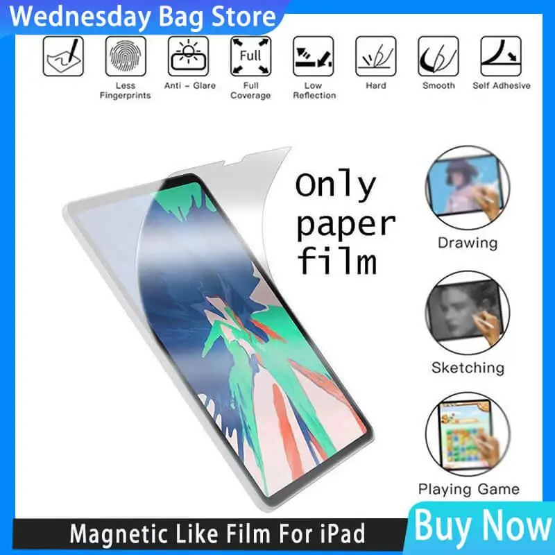 Per Ipad 10Th Magnetic Pet Film Per Ipad Pro 12.9 11 Air 9.7 10.5 10.9 Ipad 10.2 10Th Screen Protector