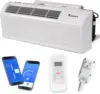 9,000 BTU PTAC Heat Pump A/C R-32 Wi-Fi Enabled with 3.5kW Electric Heater, Remote Control, Drain Kit - 230V 1