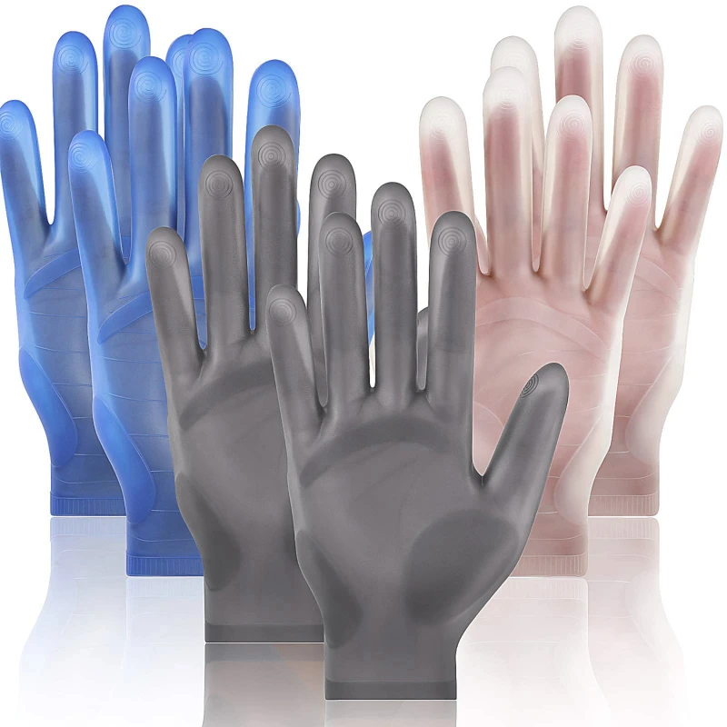 Dishwashing Gloves Cleaning Gloves Protective Gloves 1Pair Reusable Food Grade Silicone Gloves Household Cleaning Restaurant Kitchen High Temperature Resistance