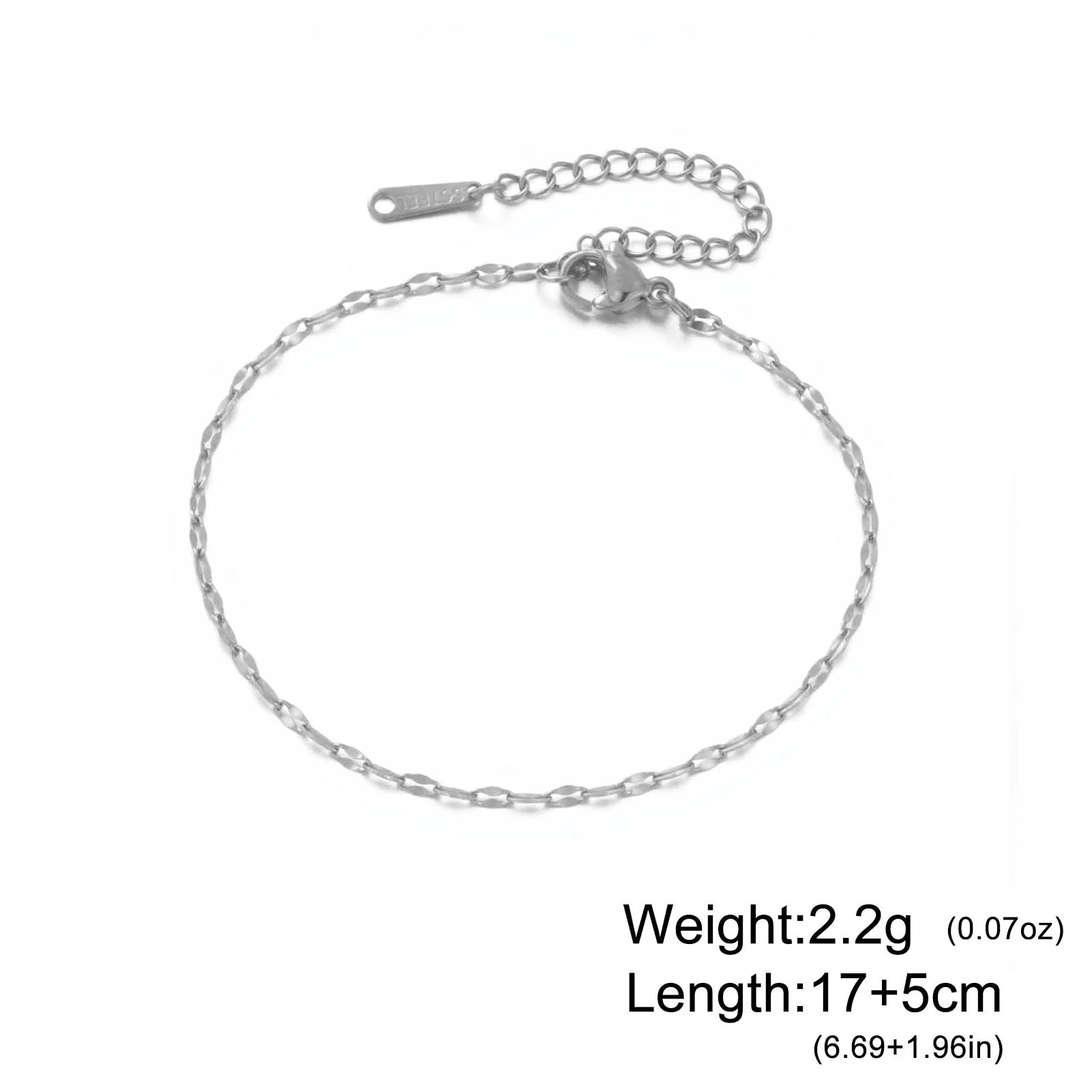 COOLTIME Minimalistisches Edelstahl-Armband in Goldfarbe, Lippenstiftkette, modisch, für Damen, Schmuck, Geschenk, Großhandel 2026