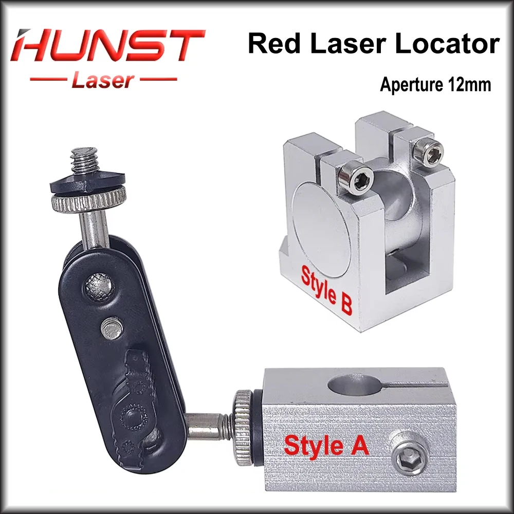 Hunst 레이저 모듈 레드 레이저 로케이터 부품 도구 직경 12mm CO2 UV 파이버 마킹 머신 용 라이트 홀더