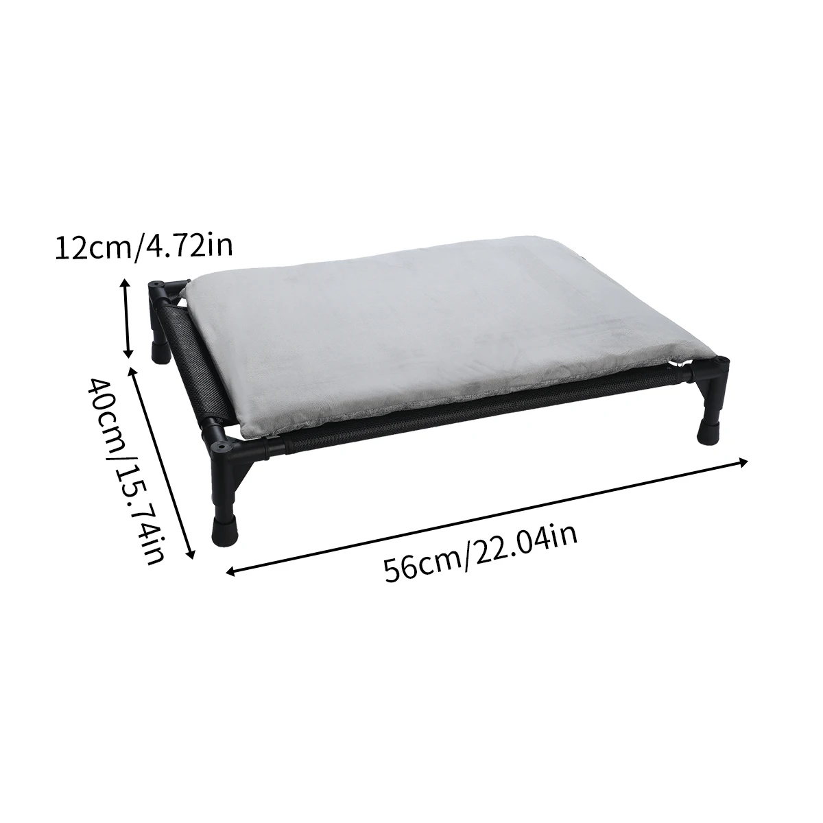 Portable luxury chew proof elevated aluminum dog bed frame elevated cooling pet dog cot bed