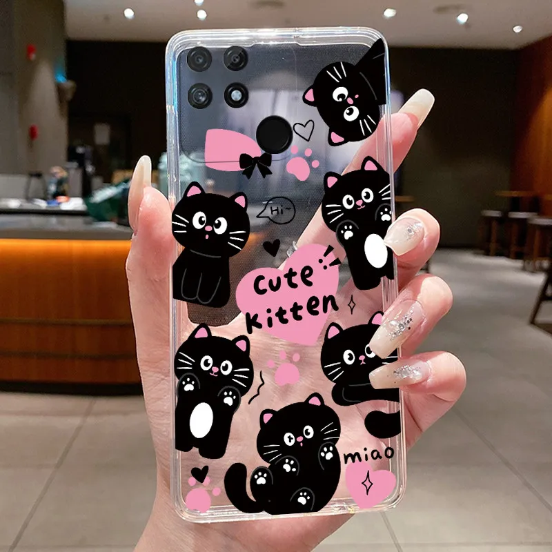 Luxury Clear Butterfly Flowers Soft Phone Case