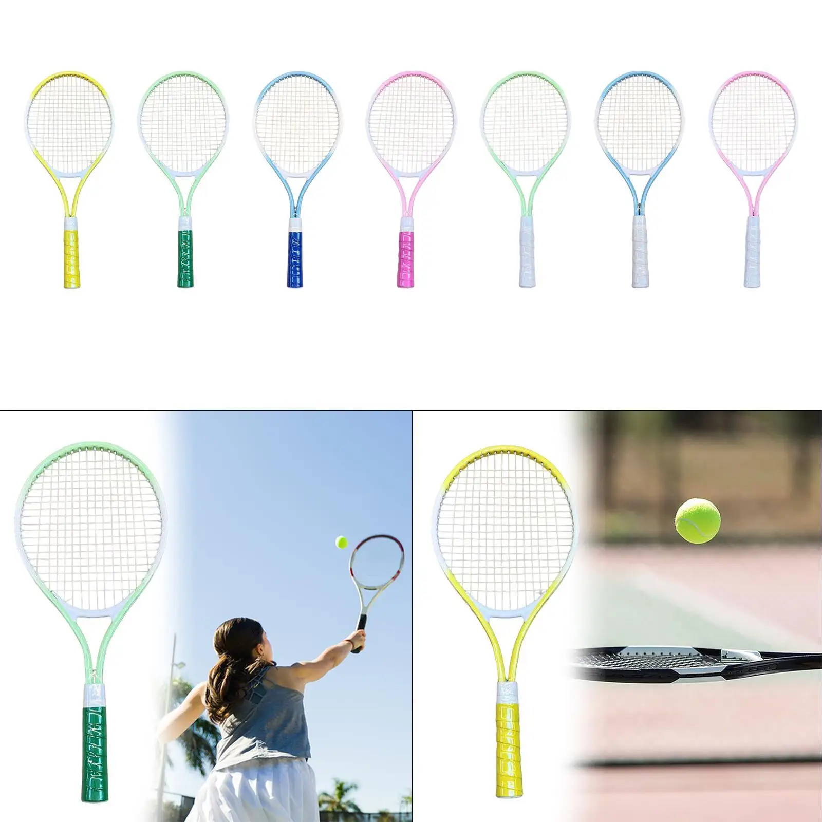 Tennis Racket Shock Resistant Nylon Strings for Garden Backyard Training