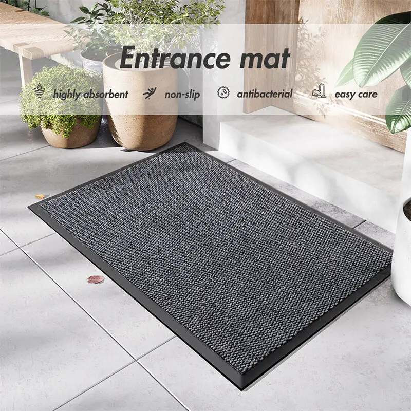 

Welcome Mat, Durable Floor Mat Front Door Mat, Indoor Outdoor Entrance Mat, Door Rugs for Entryway, Low Profile Non-Slip Doormat