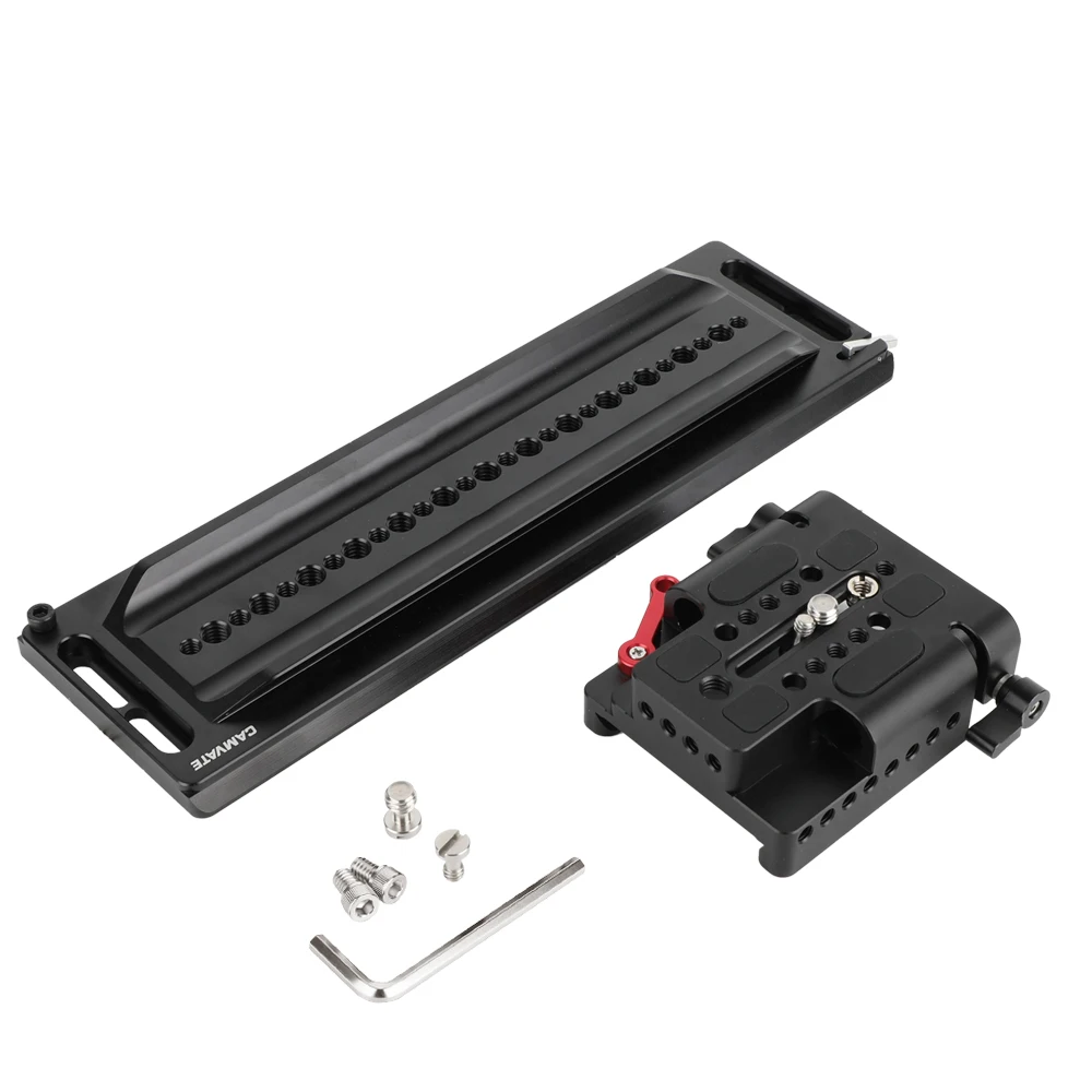 Standard ARRI 12inch Sliding Dovetail Plate and Quick Release Baseplate with Dou