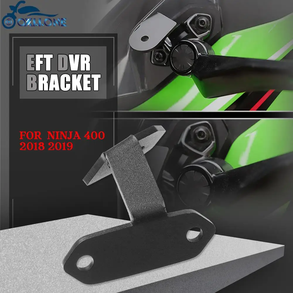 

Motorcycle Accessories Left DVR Riding Navigation mobile Data Recorder Bracket FOR Kawasaki Ninja400 Ninja 400 2018 2019