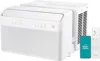 12,000BTU U-Shaped Smart Inverter Air Conditioner–Cools up to 550Sq. Ft. Ultra Quiet with Open Window Flexibility Remote Control 1