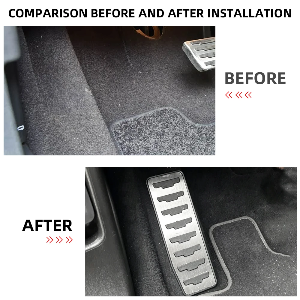 Enhanced Car Dead Pedal Foot Rest Cover - Premium LHD Accessory