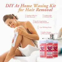 Painless Lavender Roll On Wax kit use for Sensitive Skin Wax Roller Roll On Wax Warmer for Hair Removal at Home Waxing Kit 2