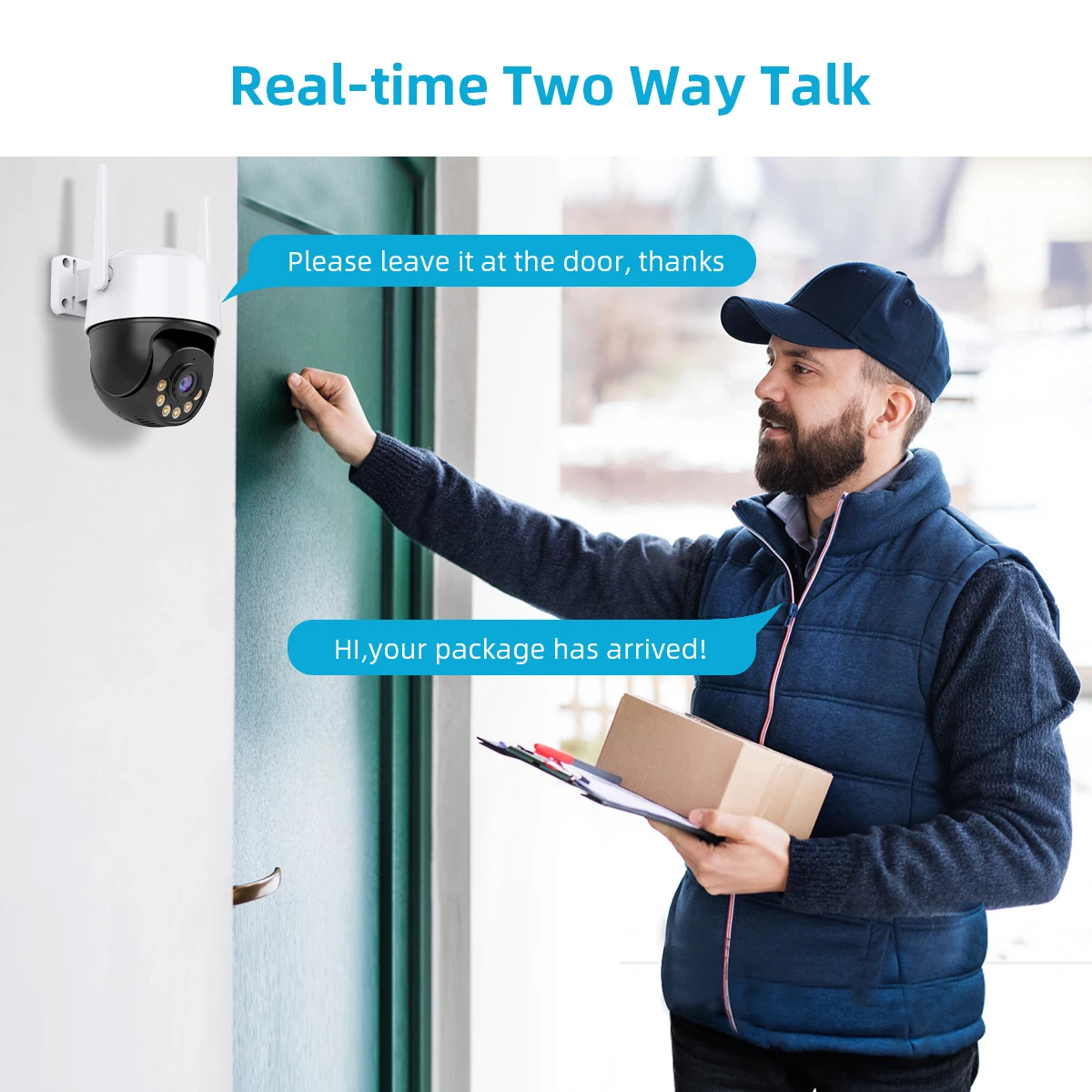 Telecamera IP 8MP 4K 5MP Speed Dome Auto Tracking telecamera PTZ Smart Home Outdoor Wireless WIFI telecamera Monitor di sorveglianza iCsee - immagine 4