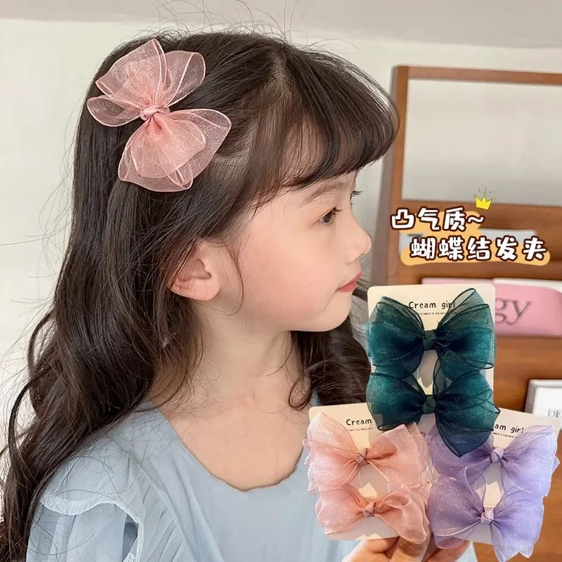 New Spring/Summer Dopamine Bow Children's Hair Clip Cute Girl Ball Head Duck Mouth Clip Hair Accessories Princess Hair Clip big mouth and ugly girl