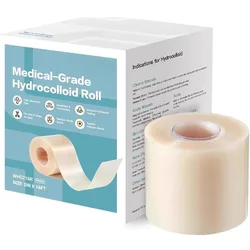 Waterproof Hydrocolloid Wound Care Bandage Roll with Customizable Sizing and Shaping (5cm - 1m)