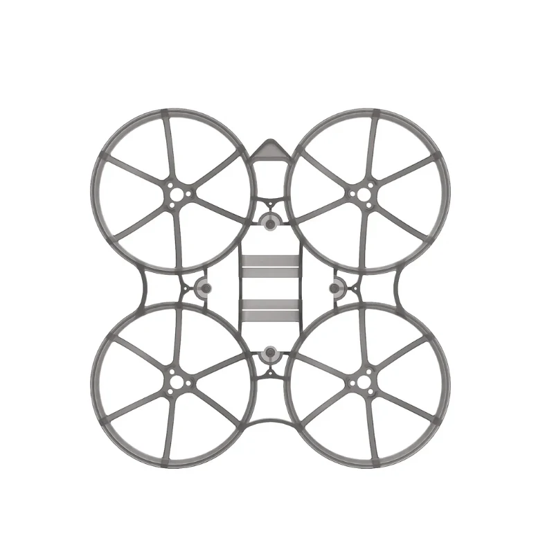Détail de la coque transparente pour drone FPV micro 3 pouces, mettant en avant sa légèreté de 5g.
