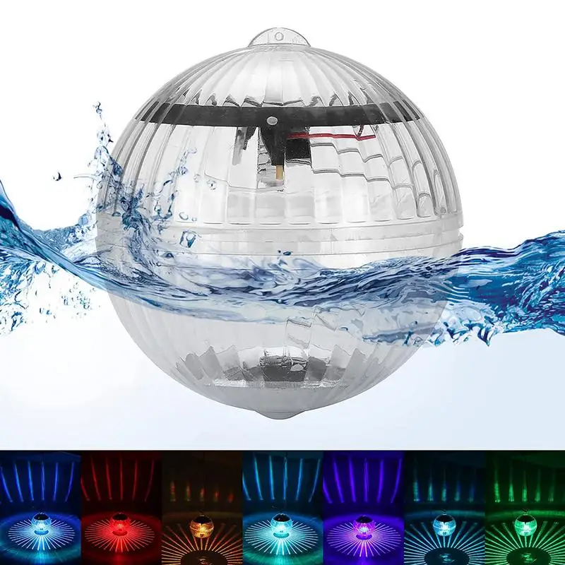 

7 Colors Changing Globe Night Lamp LED Solar Floating Light Waterproof Swimming Pool Lamp Color Changing Garden Decor Lawn Light